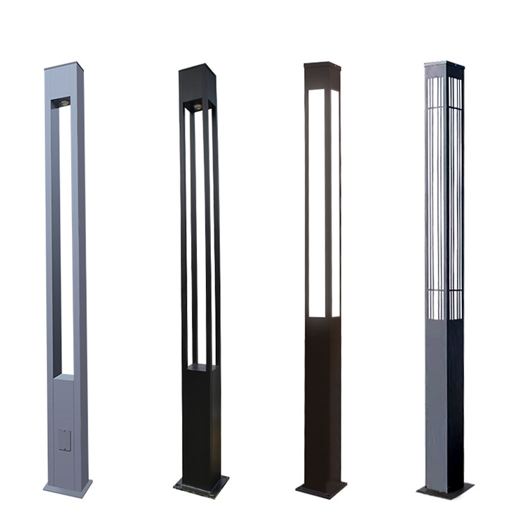 庭院灯厂家铝制LED庭院灯户外园林小区路灯景区别墅方形景观灯柱