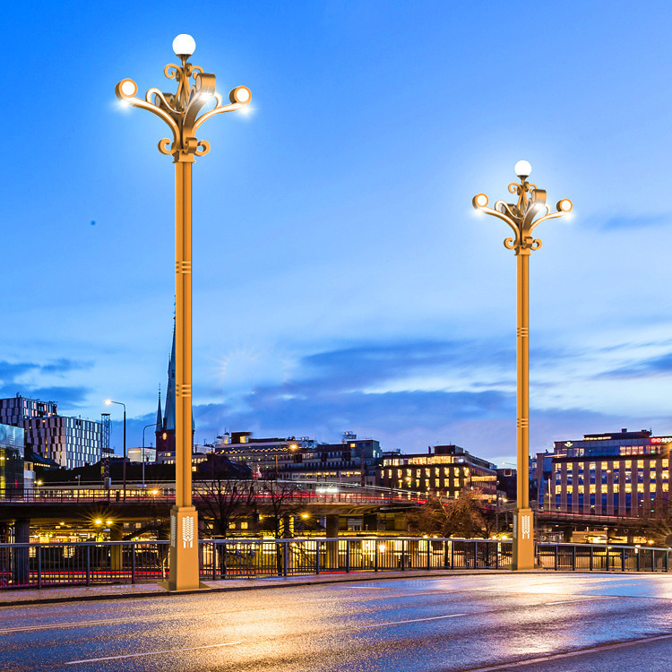 玉兰灯生产厂家市政工程中华灯户外道路照明灯广场景区LED景观灯