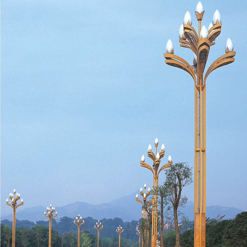 玉兰灯中华灯广场大型景观灯户外市政道路LED玉兰景观路灯华威特