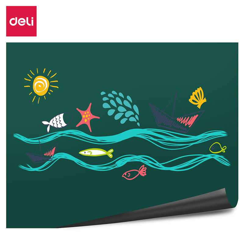 得力50184软铁磨砂绿涂鸦板1500*1200mm(块)