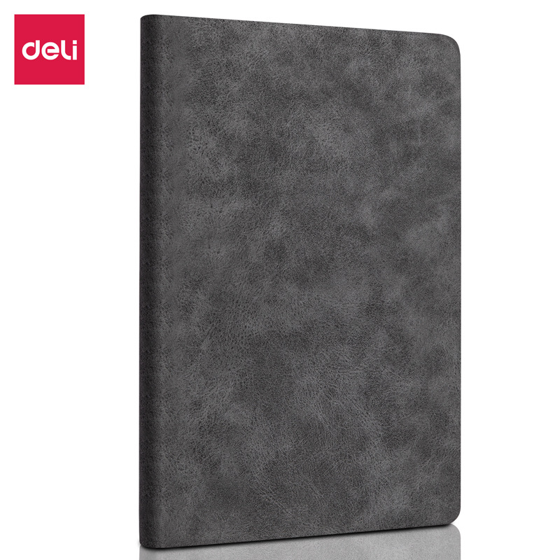 得力3340复古羊巴皮记事本A5/120张加厚日记本笔记文具可定制logo