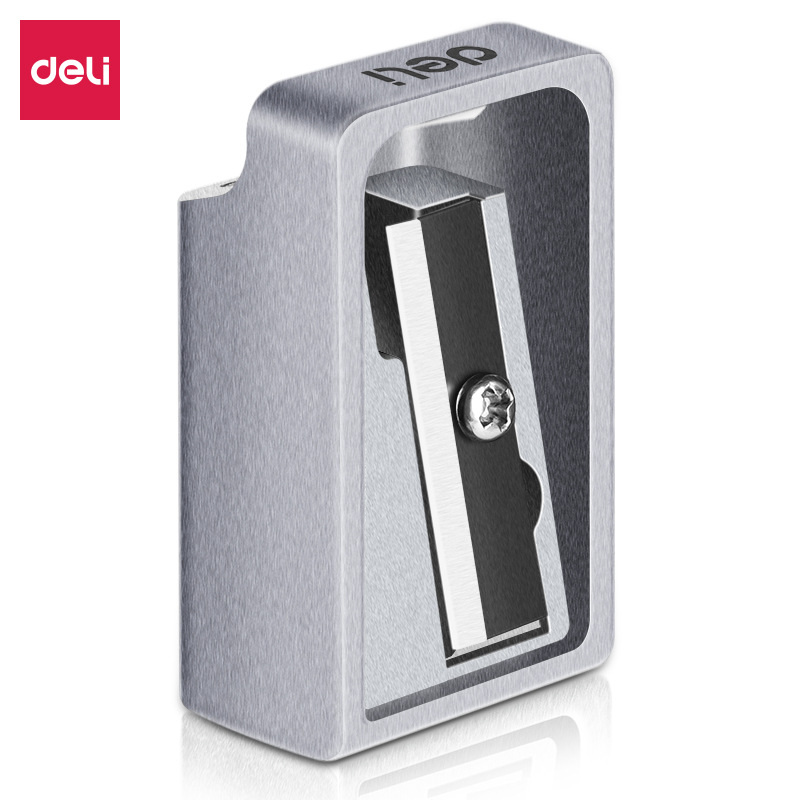 得力优酷0596卷笔刀 削笔刀转笔刀铅笔刀削笔器 锌合金得力卷笔刀