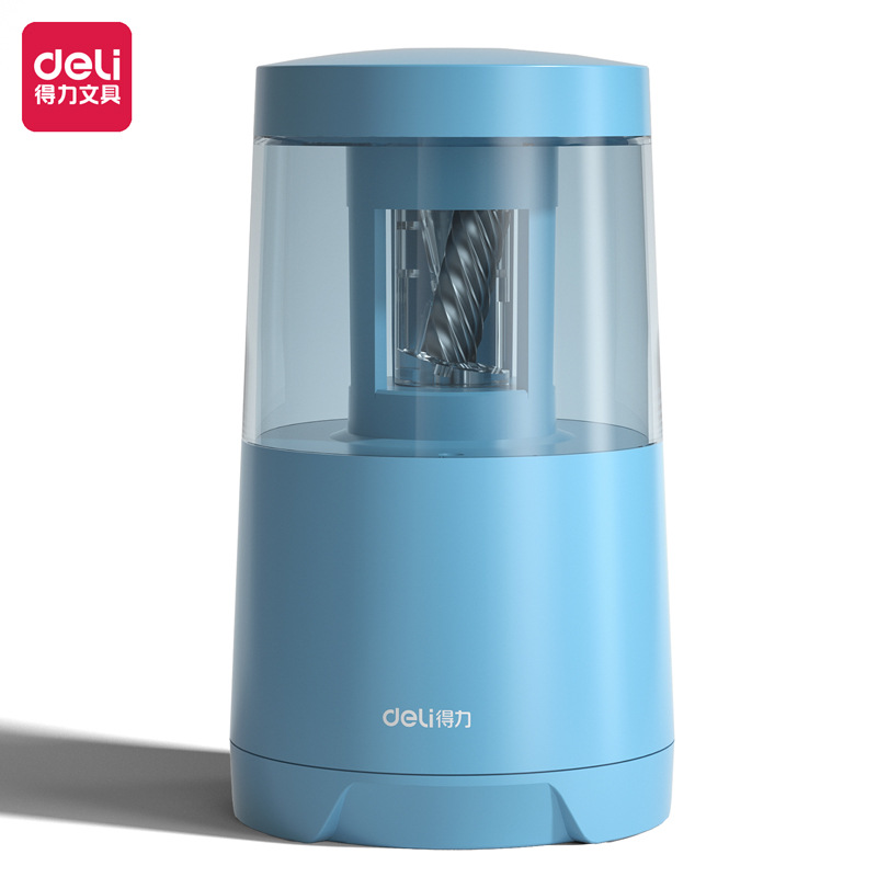 得力电动卷笔刀转笔刀小学生专用削笔器铅笔刀自动美术生刨笔机