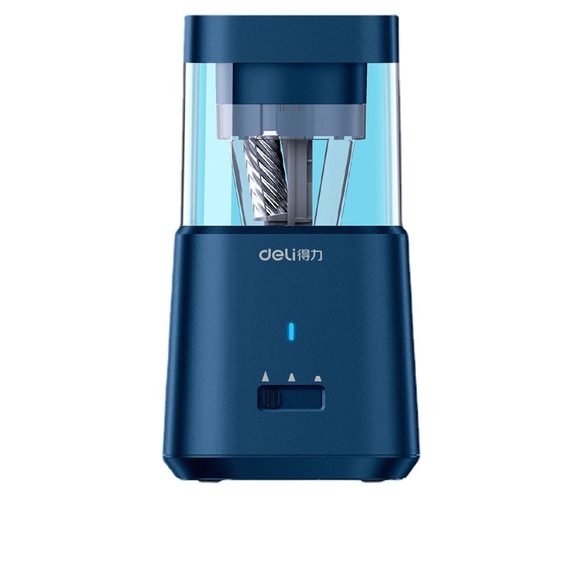 得力71205大口径电动削笔机卷笔刀 电动卷笔刀削笔器削笔刀