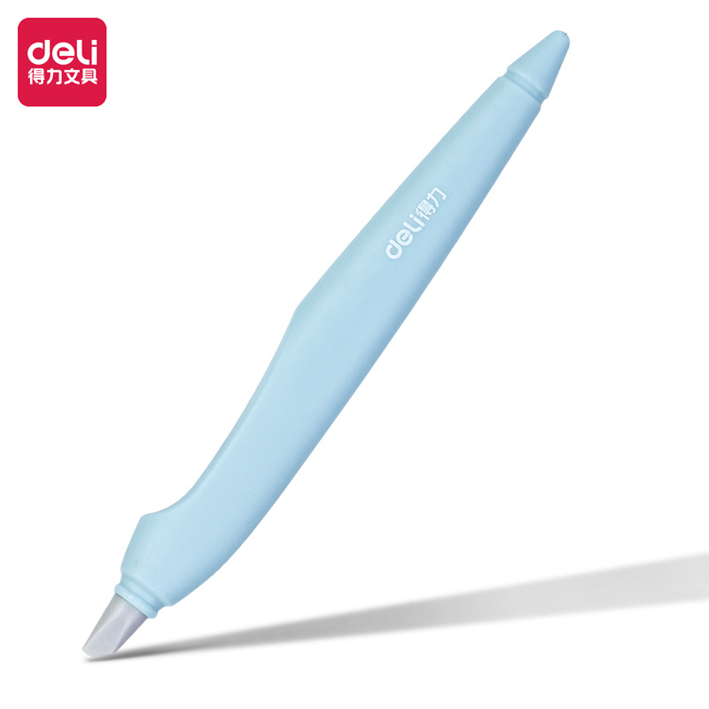 得力2103笔式陶瓷笔刀迷你裁纸刀 手账笔刀拆快递刀笔 陶瓷刻刀