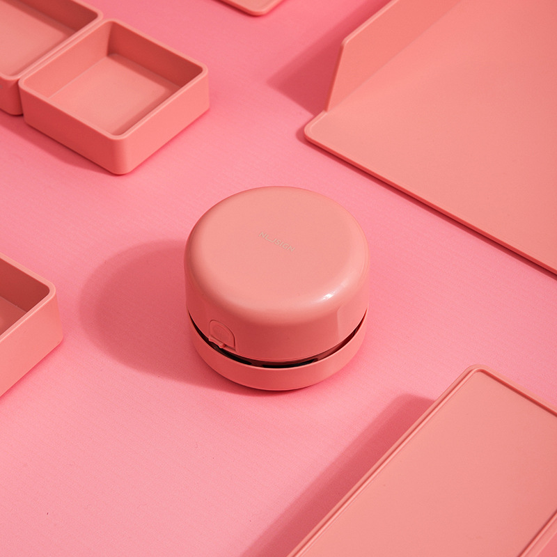 得力纽赛NS198桌面清洁器迷你强力橡皮屑/碎纸/键盘吸尘红白蓝