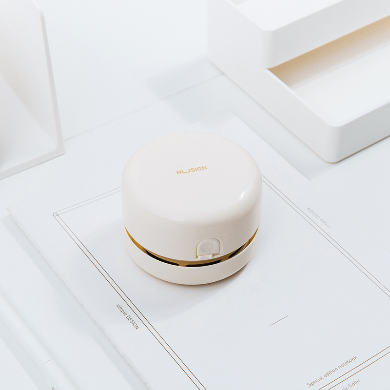 得力纽赛NS198桌面清洁器迷你强力橡皮屑/碎纸/键盘吸尘红白蓝