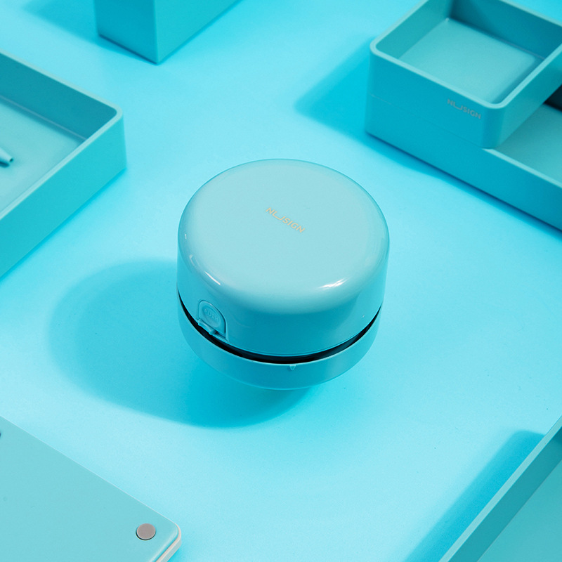 得力纽赛NS198桌面清洁器迷你强力橡皮屑/碎纸/键盘吸尘红白蓝