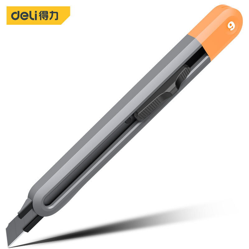 得力工具 home系列伸缩美工刀安全刀T型刀片壁纸刀裁纸刀地毯刀架