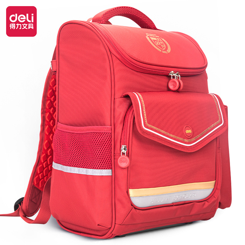 Deli Stationery B19 backpack for primary and secondary school students, pressure reducing backpack, large capacity stationery wholesale