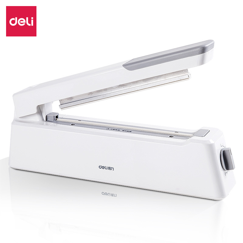 Deli 16499 Hand Pressure Sealing Machine Plastic Bag Snack Packaging Machine Small Portable Manual Household Commercial