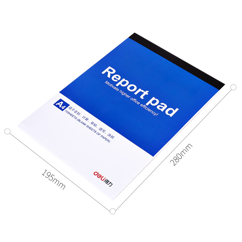 Deli Note Paper A4/A5/A6 Notebook Student Blank Notebook Memo Book Letter Paper Draft Manuscript Graffiti Book