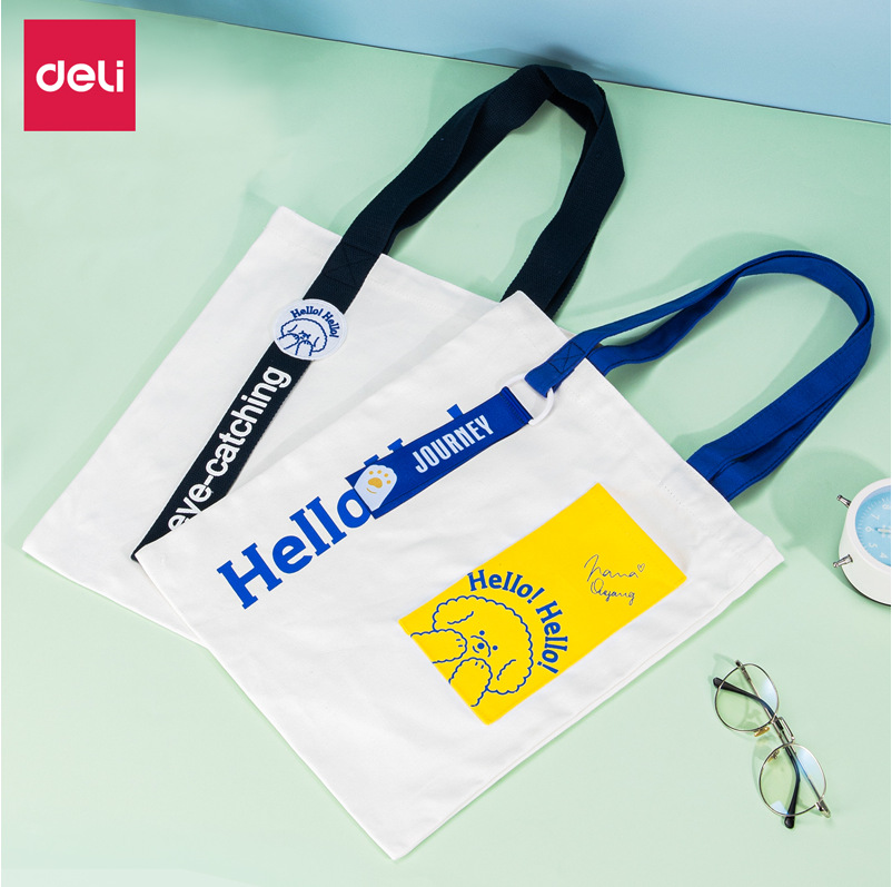 Deli B4 backpack tutoring bag, carry bag, Oxford cloth student bag, carry bag, boys and girls' tutoring bag, file bag