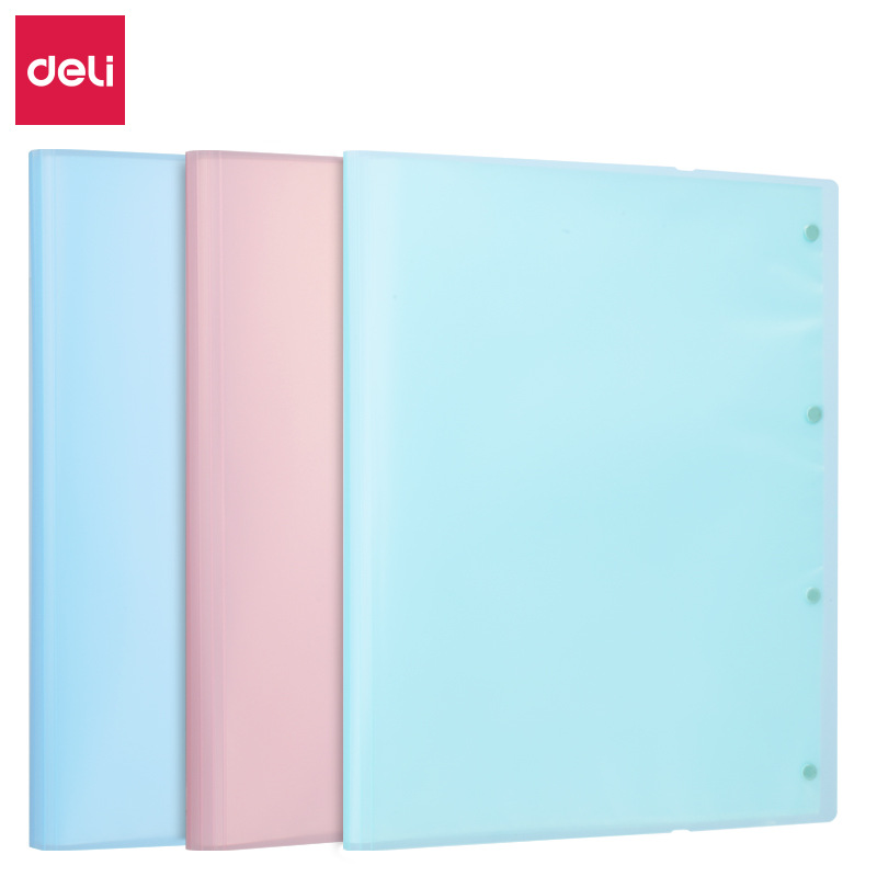 得力40页试卷册A3规格学生资料册文件册 绑带固定72479颜色随机