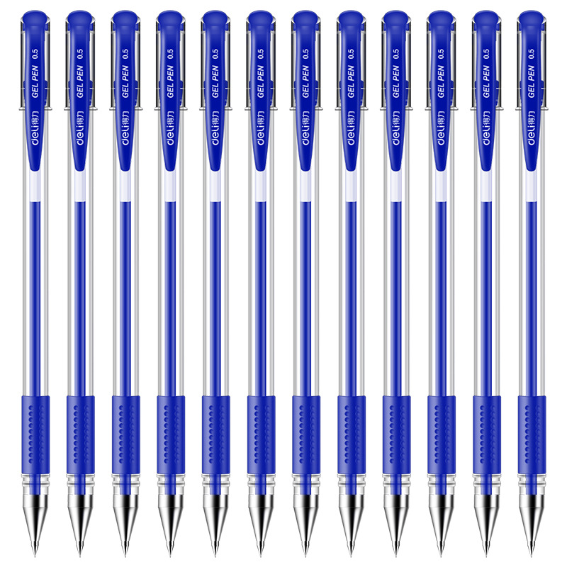 Deli Black Neutral Pen 6600ES Signature Pen Red Water Pen Advertising Pen Conference Neutral Pen