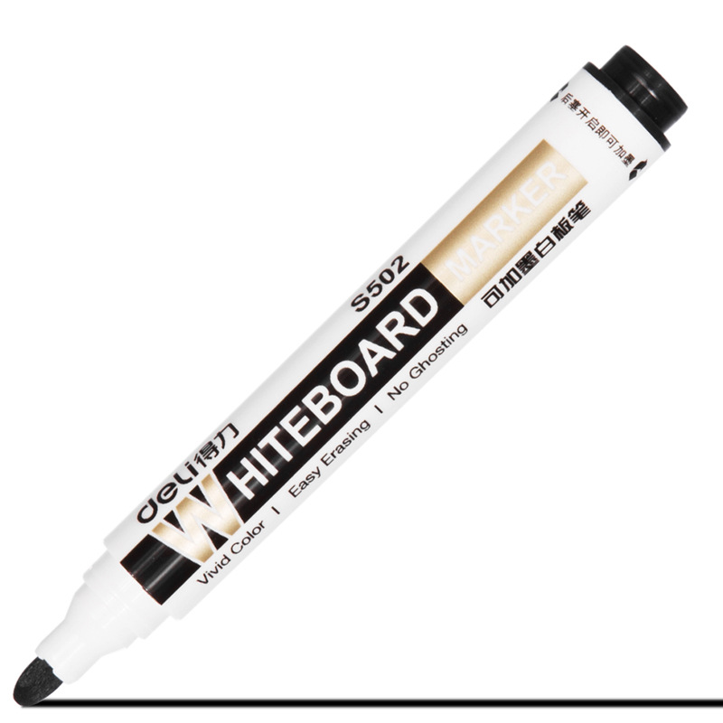 Deli Stationery Whiteboard Pen Large Capacity Erasable Children's Ink Adding Blackboard Pen Ink Writing Board Pen Set Wholesale