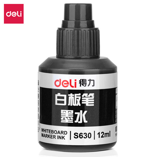 得力文具白板笔大容量可擦儿童可加墨黑板笔墨水写字板笔套装批发