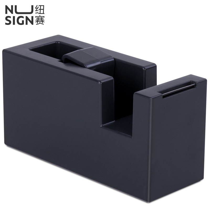 Deli Nusselt NS121 Tape Holder Transparent Tape Cutter Anti slip Base for Smooth Cutting in Office and Home Use