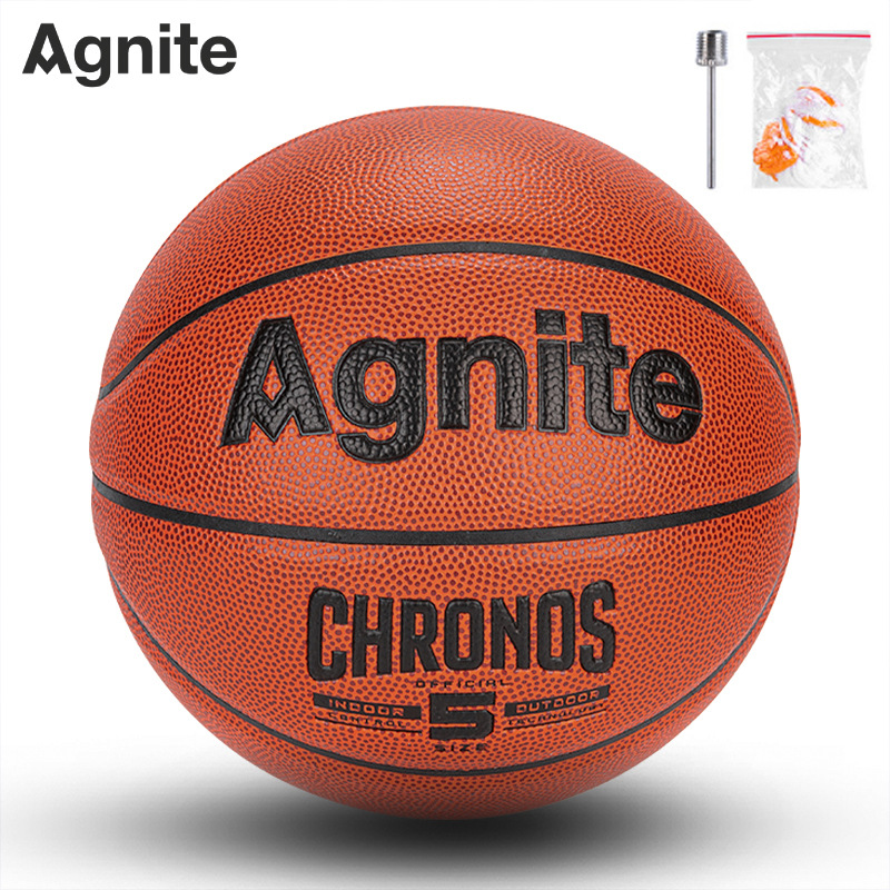 得力安格耐特F1161篮球5号PU材质考试训练篮球室内外学生儿童用