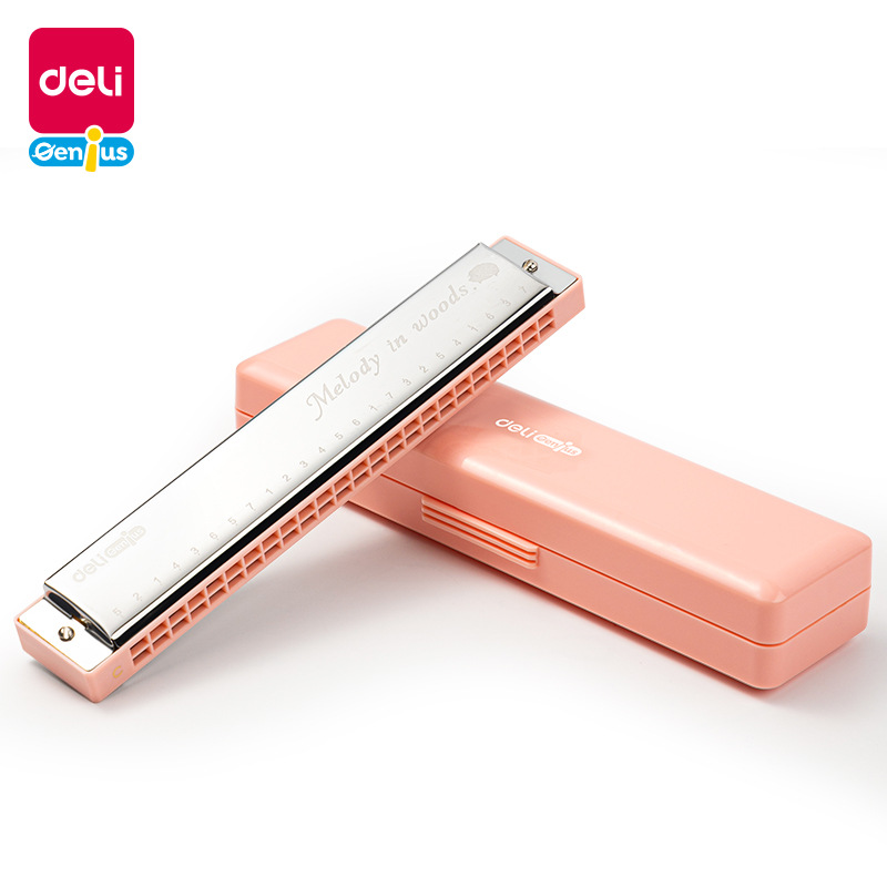 得力YW501  儿童口琴初学者小学生入门 24孔音阶练习玩具吹奏乐器