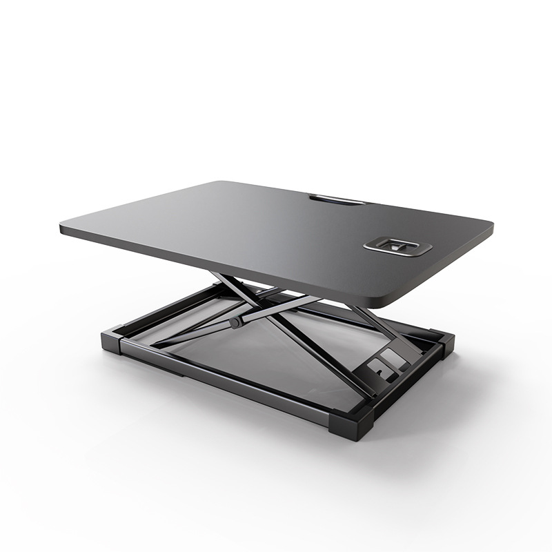 Deli 33406 Standing Office Elevated Desktop Computer Table Sitting Station Alternating Writing Desk Folding Learning Table