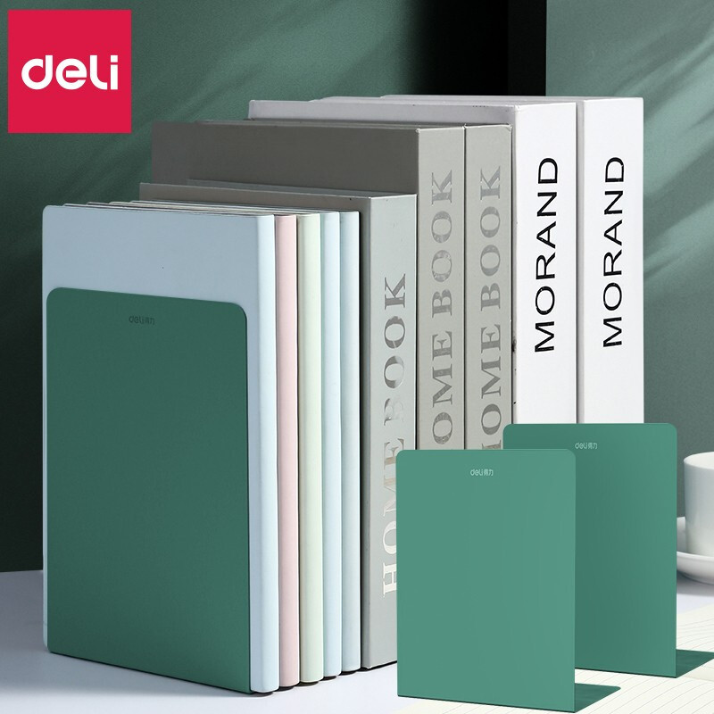 得力书立桌面收纳神器创意INS风书架靠简约桌上学生简易用书隔板