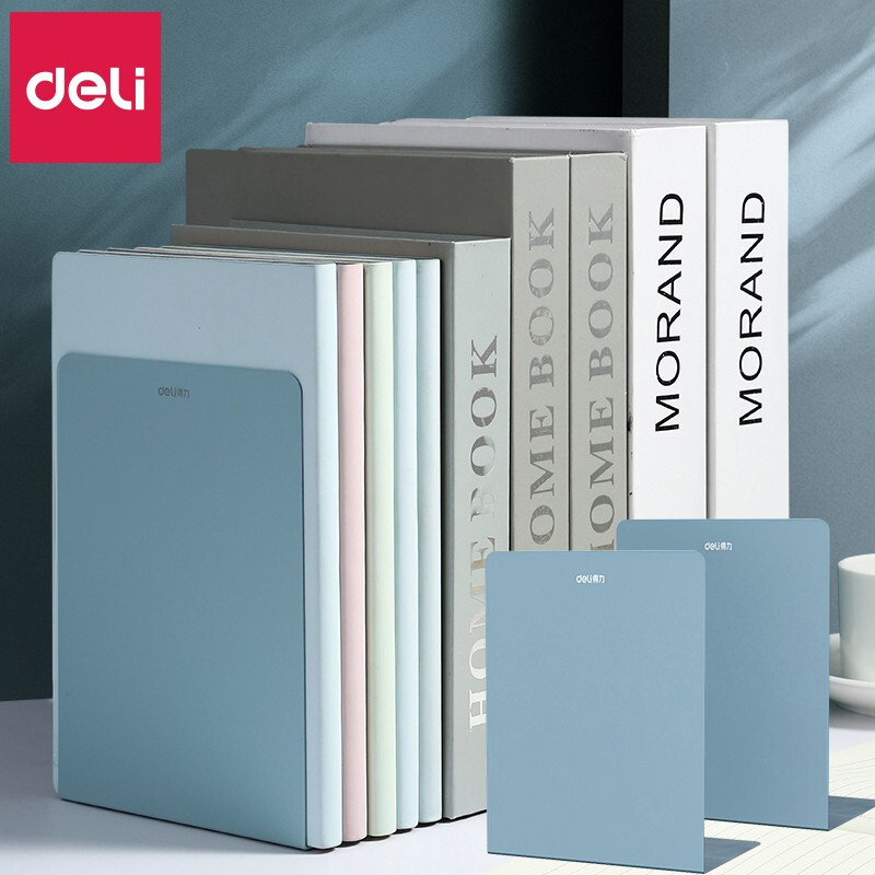 得力书立桌面收纳神器创意INS风书架靠简约桌上学生简易用书隔板