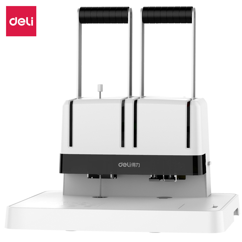 得力3878S财务凭证装订机14601打孔3870装订机T504/3880/14652