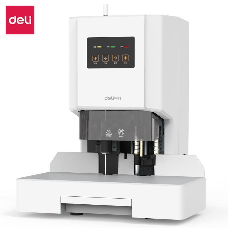 得力3878S财务凭证装订机14601打孔3870装订机T504/3880/14652