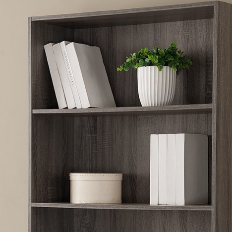 ID USA 161526 书柜 仿旧灰色