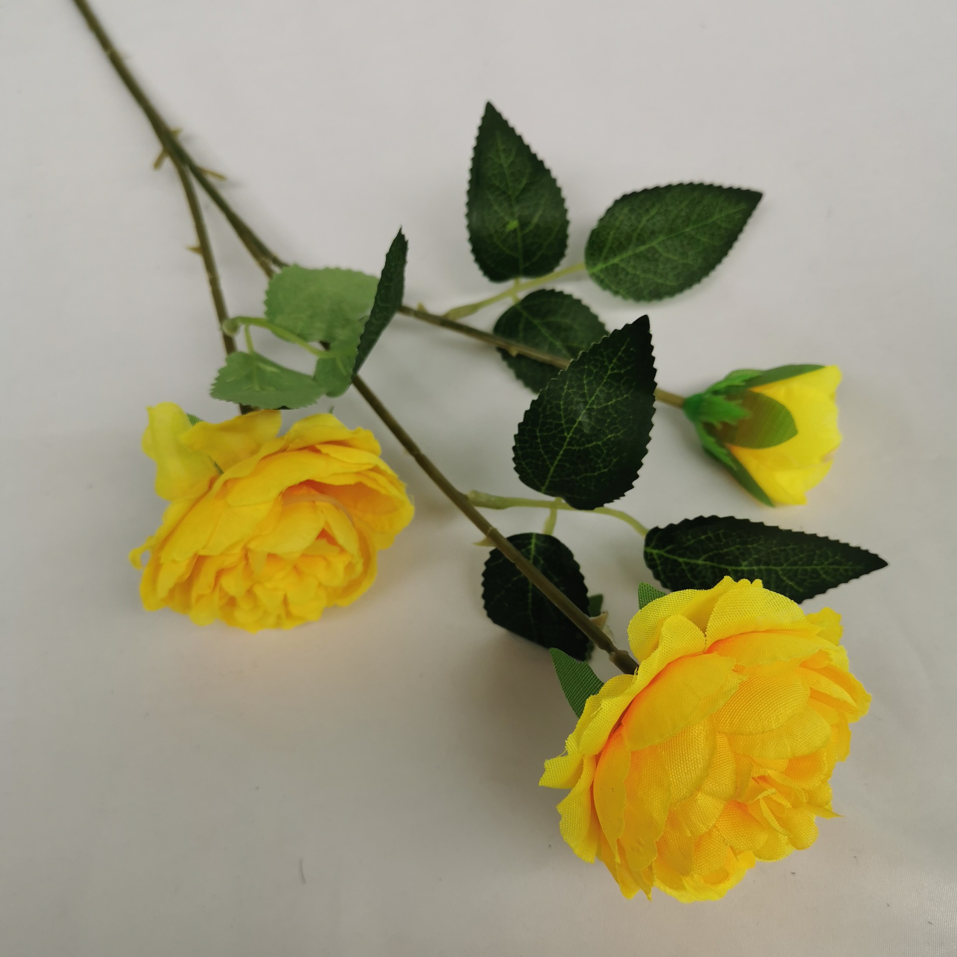 人工装饰花70克黄色