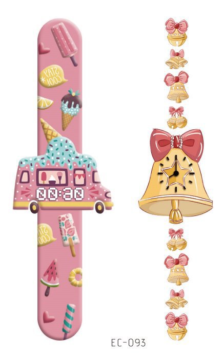 儿童卡通手表纹身贴 跨境一手货源工厂直销可爱男女孩防水纹身贴