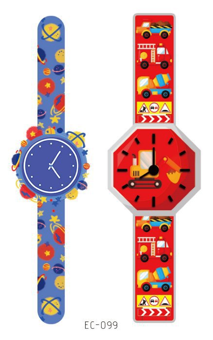 儿童卡通手表纹身贴 跨境一手货源工厂直销可爱男女孩防水纹身贴