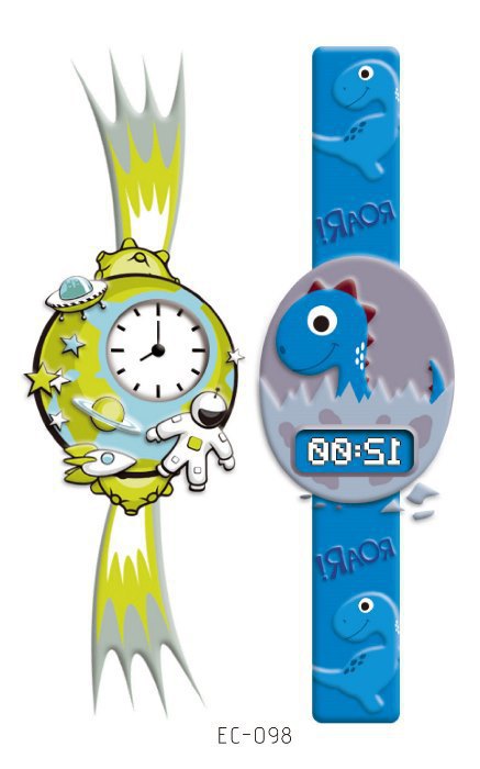 儿童卡通手表纹身贴 跨境一手货源工厂直销可爱男女孩防水纹身贴