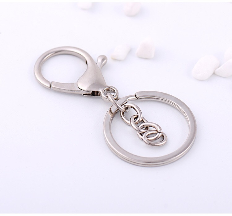 钥匙扣 多工能黄铜防疫接触防护隔离安全小神器:银色龙吓扣/OPP包装