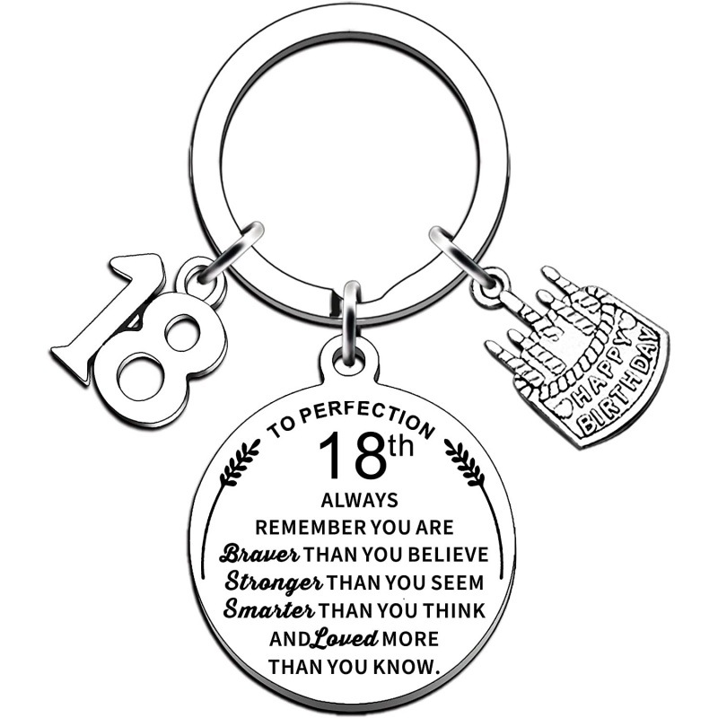欧美感恩节金属钥匙扣不锈钢礼品挂件刻字批发wh0004-18岁