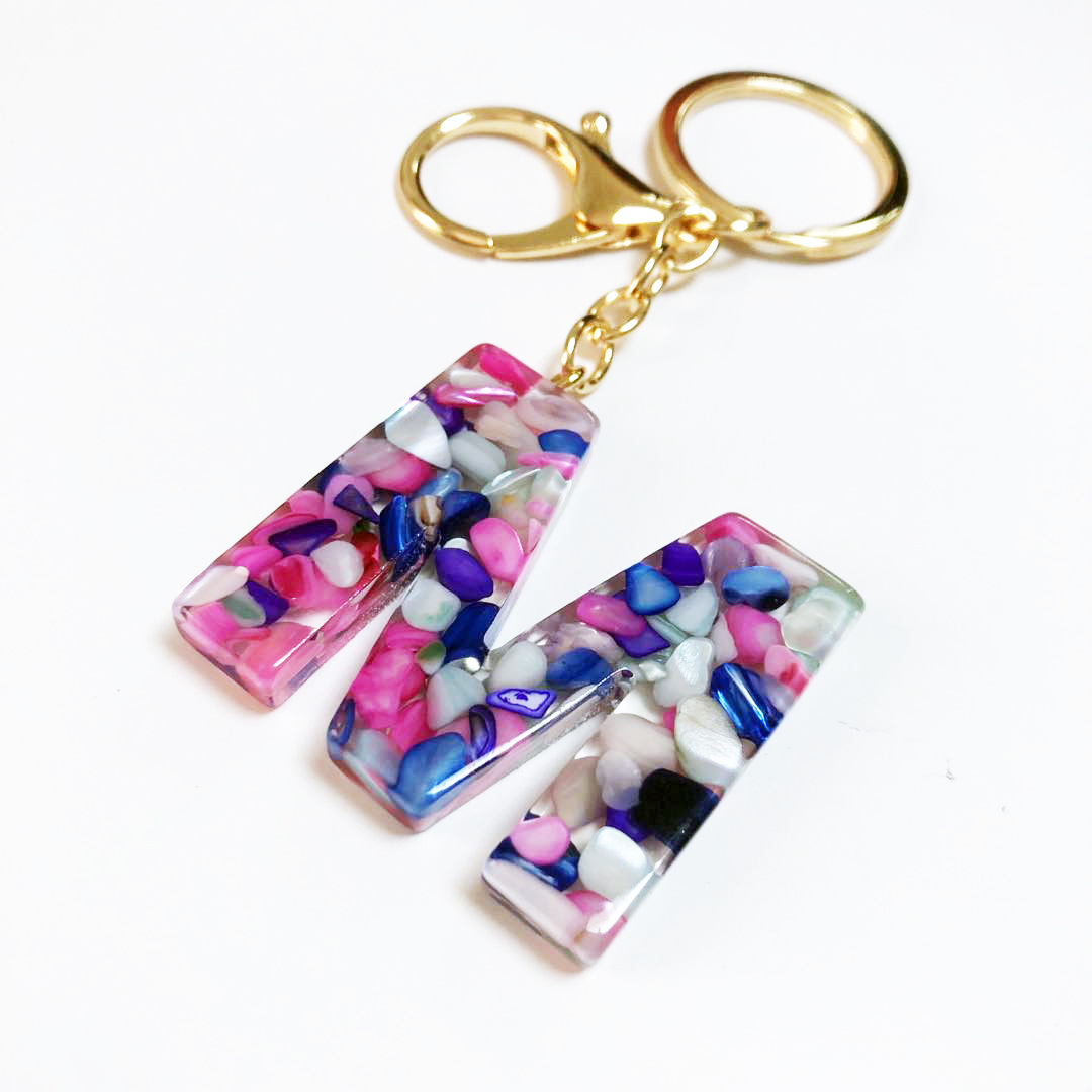 工艺品挂件定制创意钥匙圈挂扣26英文字母吊坠钥匙扣M/40MM