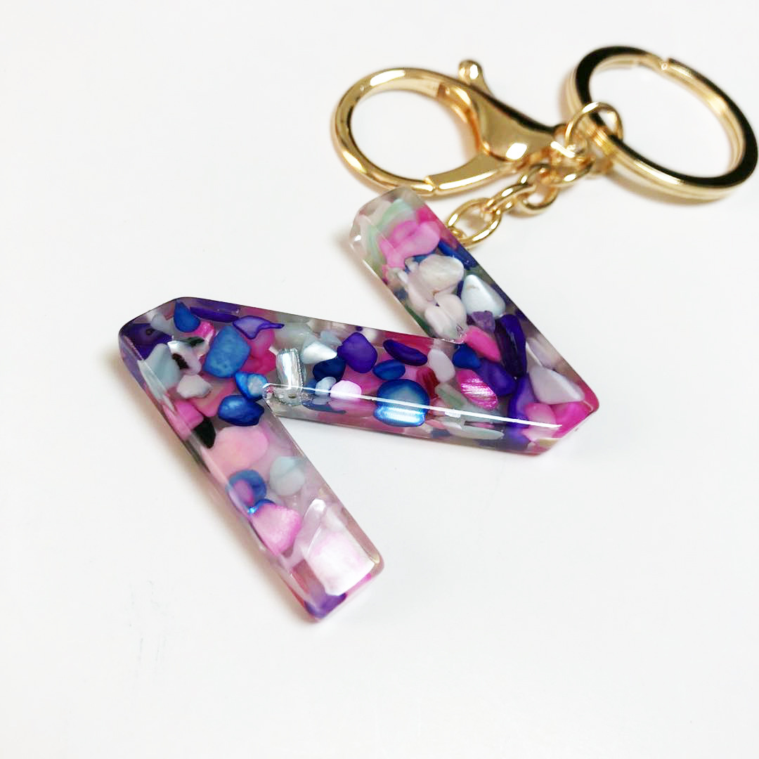 工艺品挂件定制创意钥匙圈挂扣26英文字母吊坠钥匙扣Z/40MM