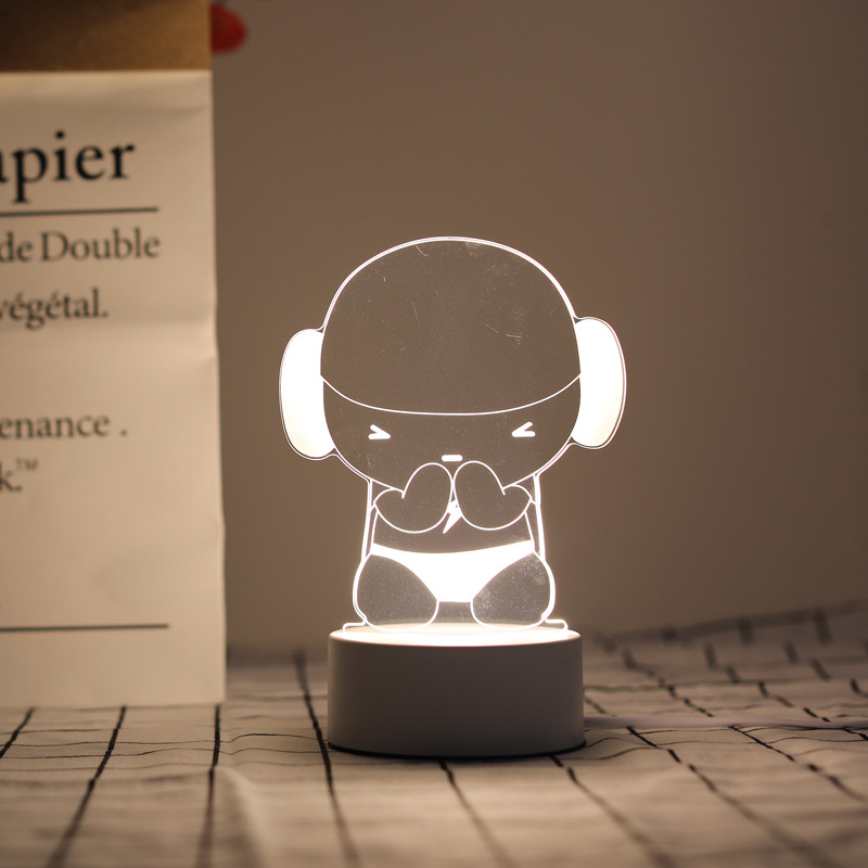 3d小夜灯创意新奇特电子产品插电宽电压小夜灯定制logo