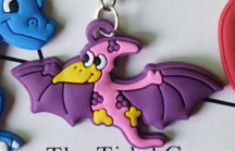 跨境爆款恐龙箱包挂件 儿童派对玩具 硅胶软胶钥匙扣厂家礼品现货