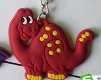 跨境爆款恐龙箱包挂件 儿童派对玩具 硅胶软胶钥匙扣厂家礼品现货