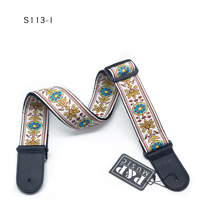 PP吉他背带 吉他背带刺绣  乐器配件跨境 亚马逊WISH跨境