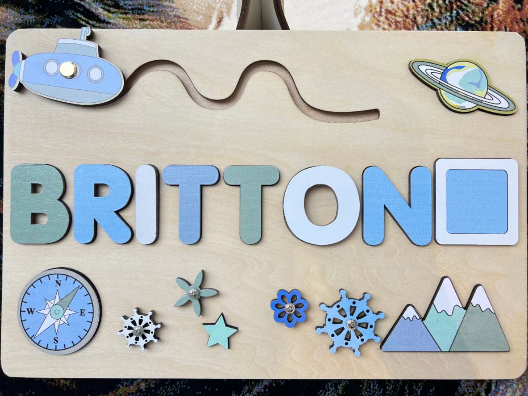 儿童周岁礼物名字拼图(跨境爆品六款新）