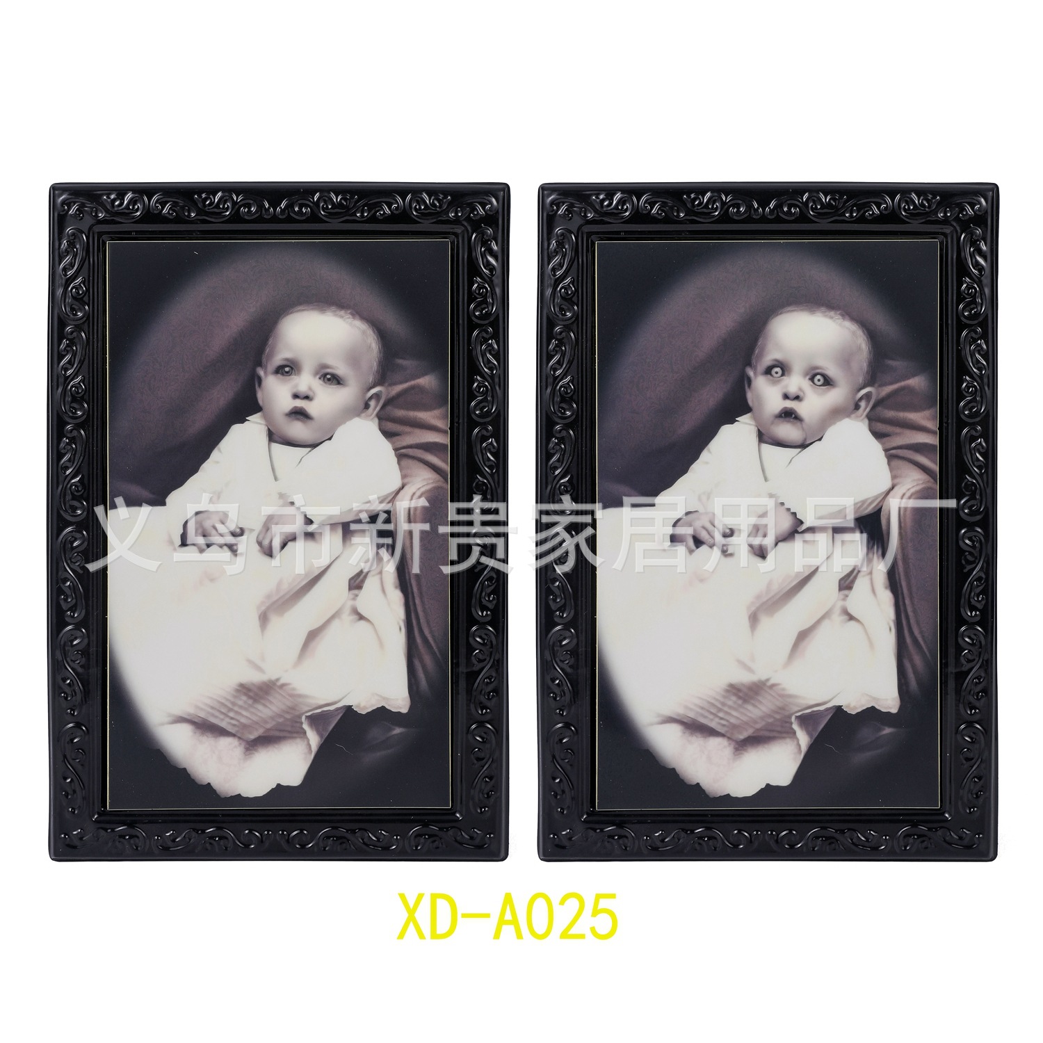 亚马逊ebay爆款万圣节3D人变脸面相片框舞台装饰道具恐怖整蛊跨境