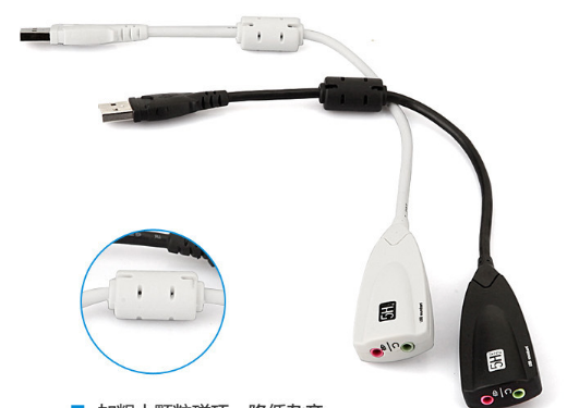5HV2立体声卡 7.1带线声卡 USB声卡DNPJ011-White