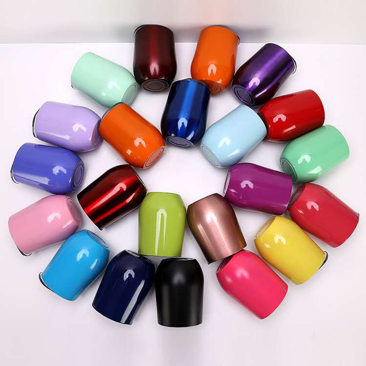 12oz鸡蛋杯真空U型swig蛋杯双层304不锈钢 蛋壳杯 红酒杯:随机/12oz-350ml