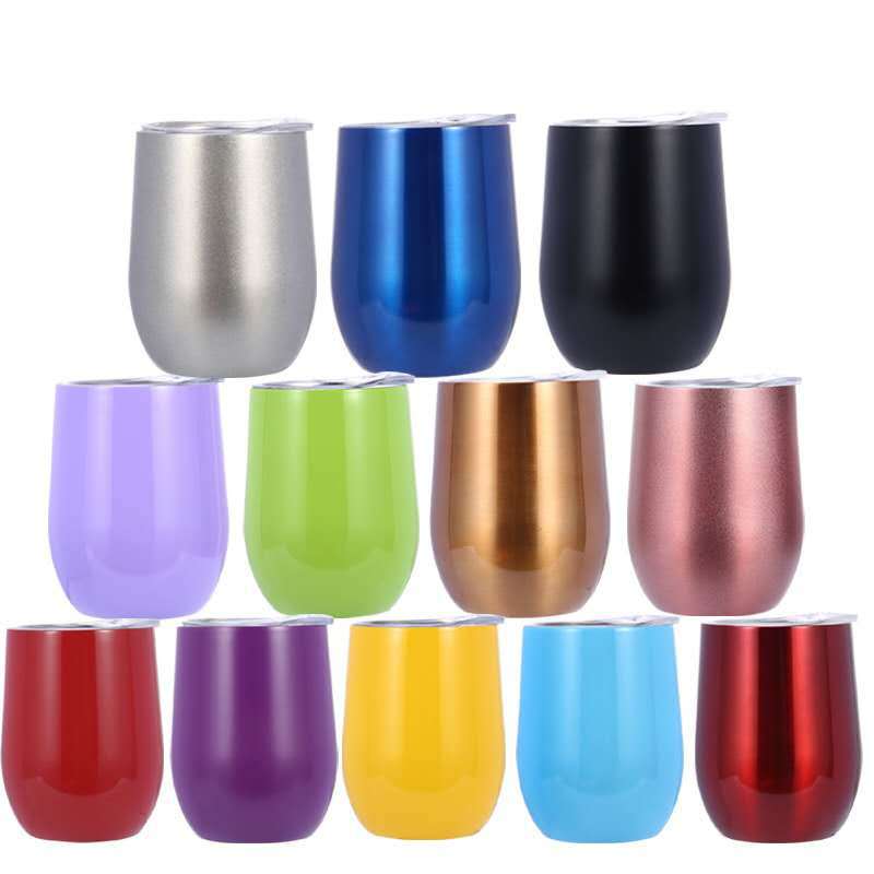 12oz鸡蛋杯真空U型swig蛋杯双层304不锈钢 蛋壳杯 红酒杯:各种/12oz-350ml