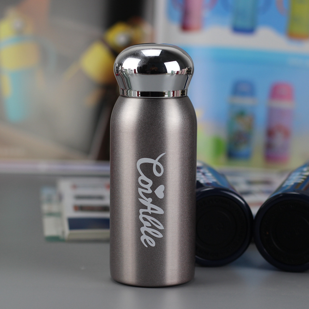 时尚女神口袋杯304电镀不锈钢迷你女生保温杯淡紫/260ml