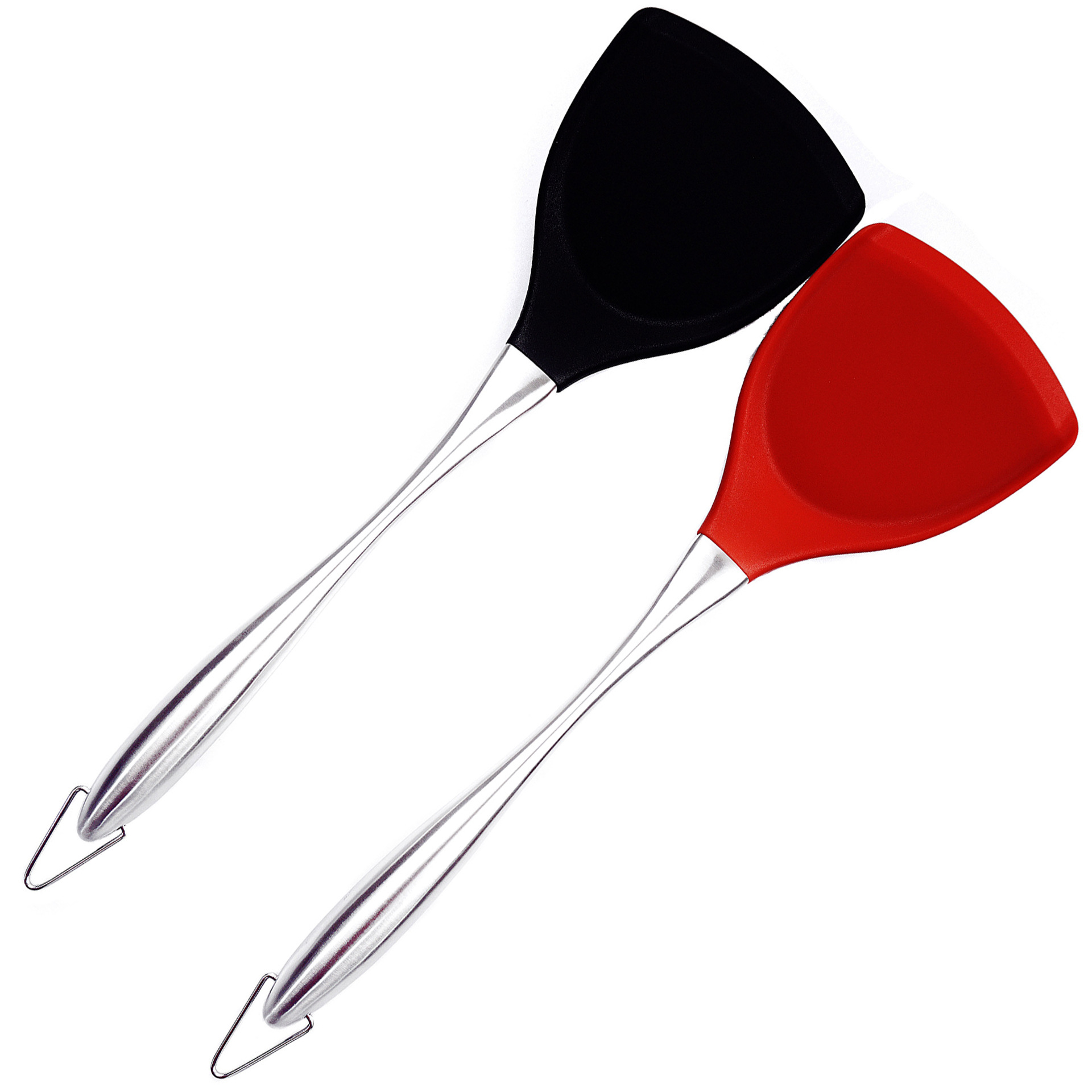 亚马逊爆款食品级硅胶不锈钢握柄不粘锅烹饪炒铲锅铲美标FDA跨境