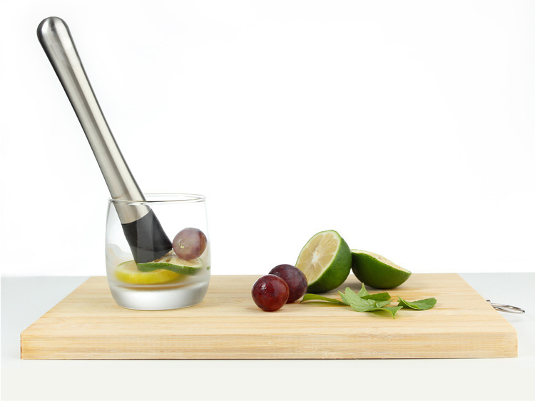 跨境 不锈钢红酒调酒棒碎冰器柠檬锤捣冰棒酒吧用品